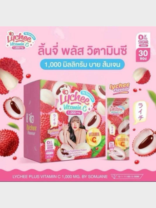 Som Jane Blood Lychee Vitamin C 1000MG - 30 Sachets