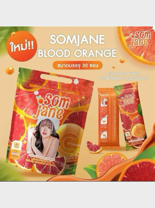 Som Jane Blood Orange Vitamin C 1000MG - 30 Sachets