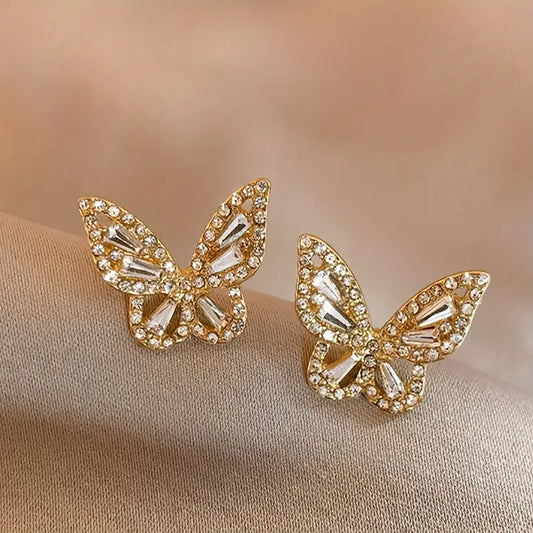 Elegant Butterfly Stud Earrings