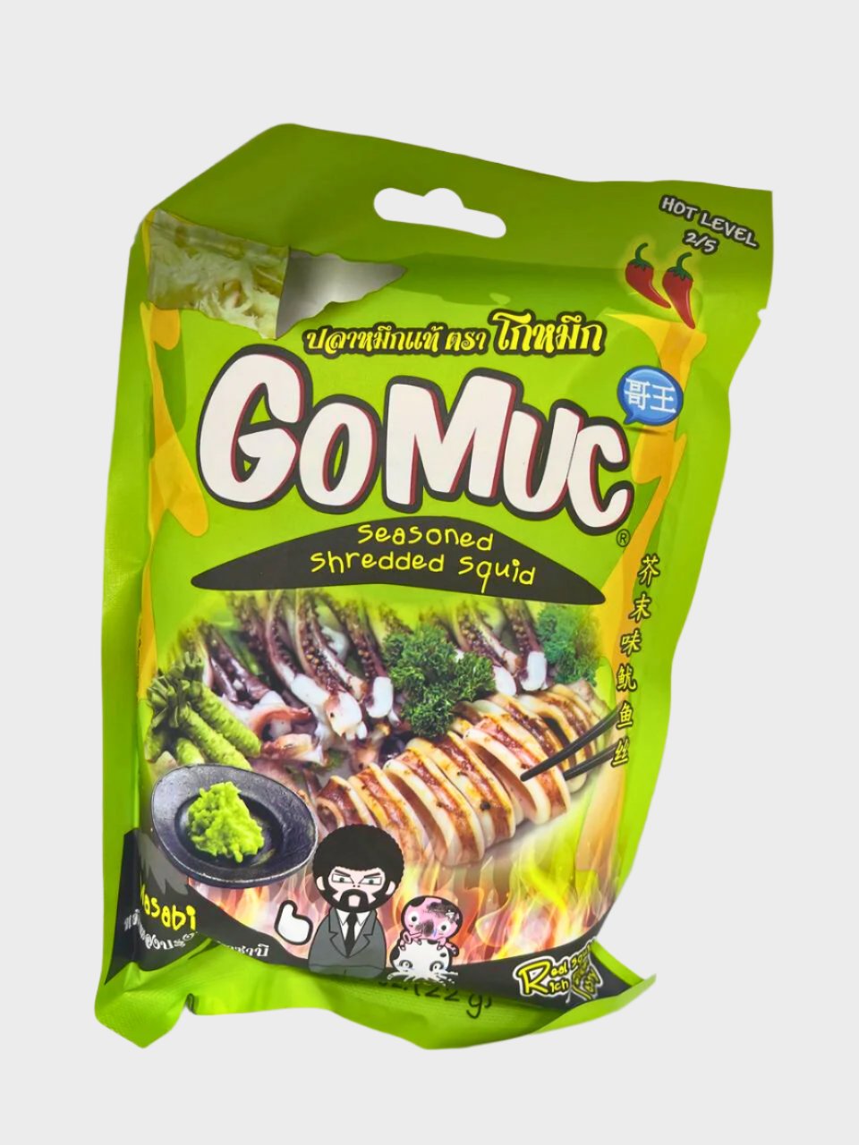 Gomuc Seasoned Shredded Squid - Red Spicy